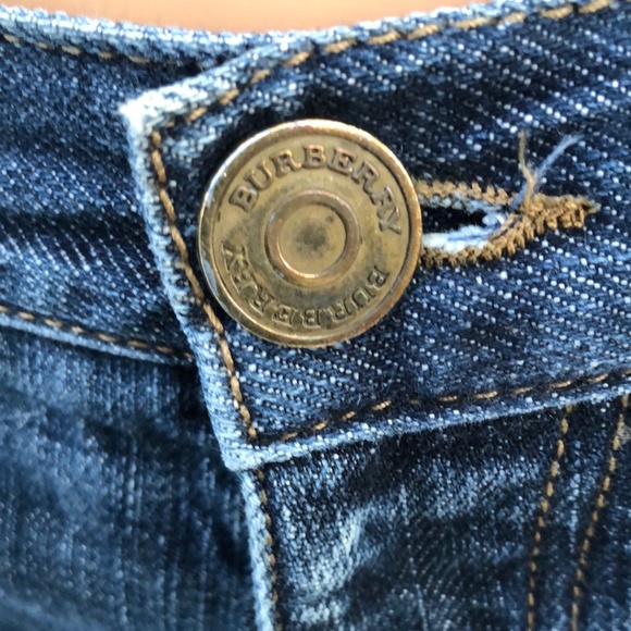 Burberry Dark Blue Four Button Fly Jeans Size 38x34 - Picture 3 of 13